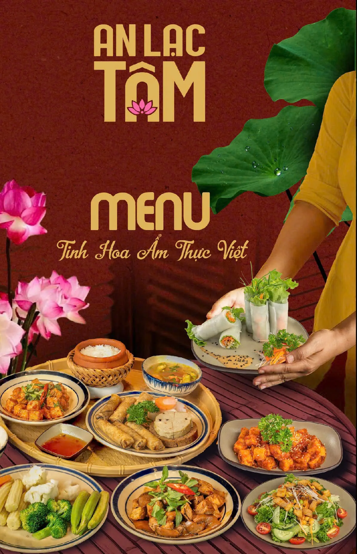Thiết kế menu nhà hàng chay An Lạc Tâm — An Lạc Tâm